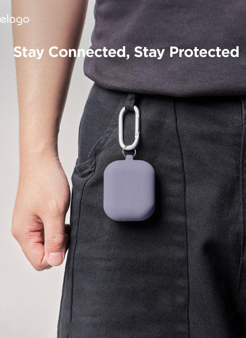 elago Samsung Galaxy Buds 3 / 3 PRO Case Silicone Hang with Carabiner